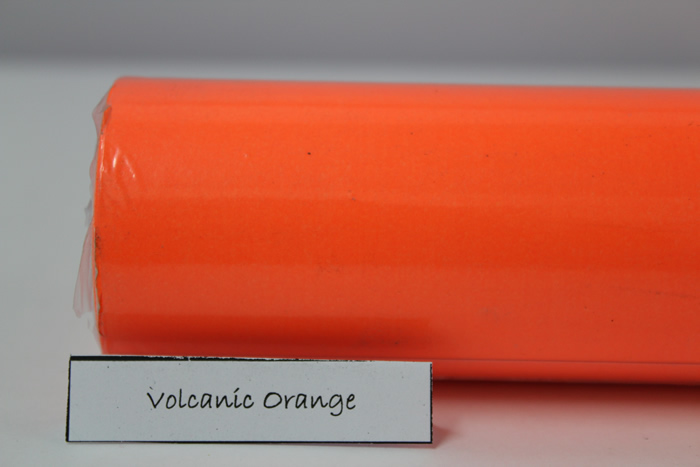 Volcanic Orange roll colour roll paper